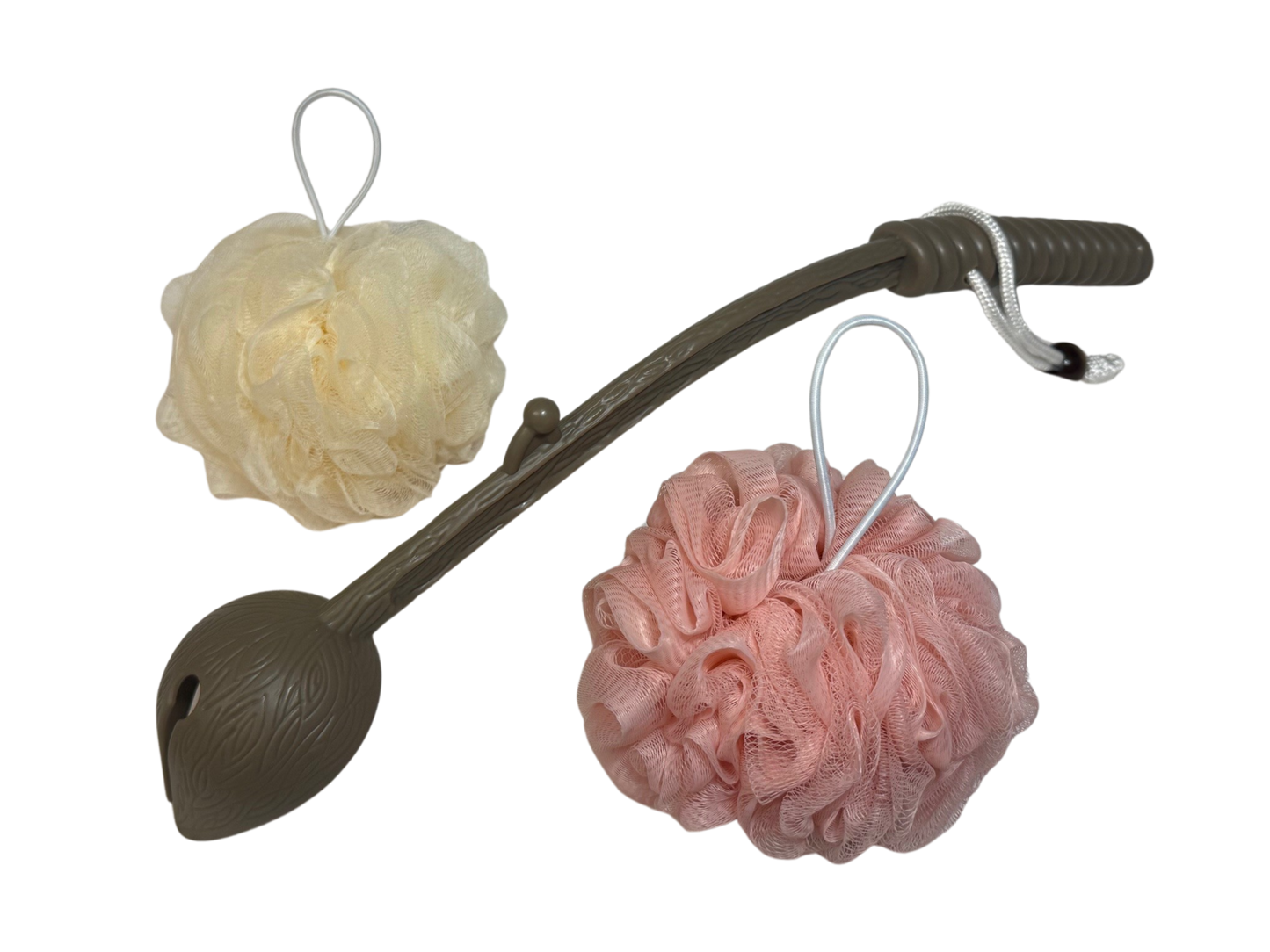 Loofah Wand - Comes with (2) Loofahs