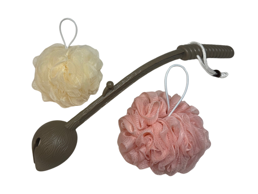 Loofah Wand - Comes with (2) Loofahs